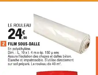 E.Leclerc Brico Film sous-dalle offre