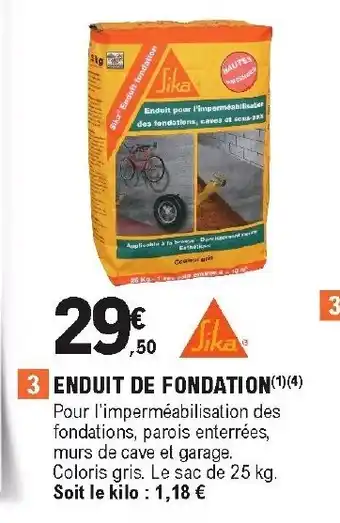 E.Leclerc Brico Enduit de fondation offre