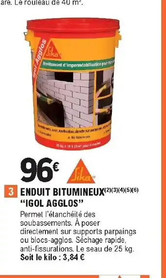 E.Leclerc Brico Enduit bitumineux offre