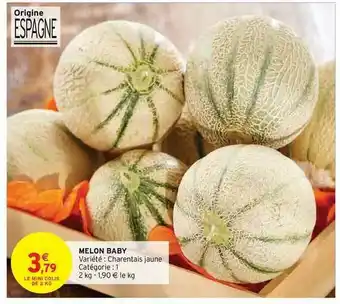 Intermarché Melon Baby offre