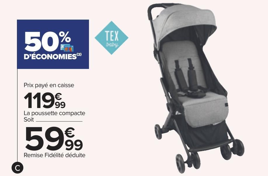 Tex baby poussette compacte