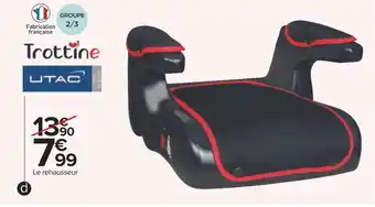 Carrefour Trottine rehausseur bas "reno junior" offre