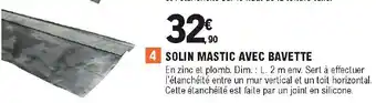 Solin mastic avec bavette