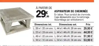 Aspirateur de Cheminée