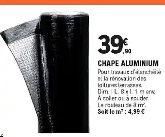 E.Leclerc Brico Chape aluminium offre
