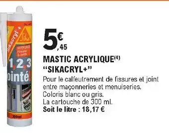 E.Leclerc Brico Mastic acrylique offre