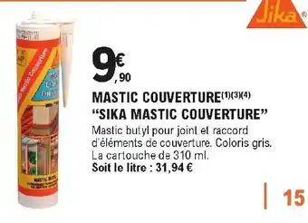 Mastic couverture