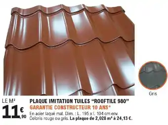 E.Leclerc Brico PLaque imitation tuiles offre