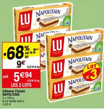 Migros NAPOLITAIN gâteaux classic offre