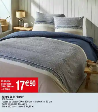 Migros Parure de lit "luka" offre