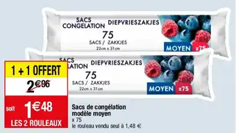 Sacs de congélation modèle moyen