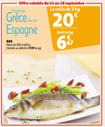 Auchan Bar offre