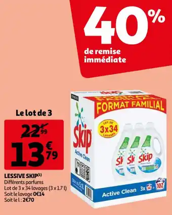 Auchan SKIP lessive offre