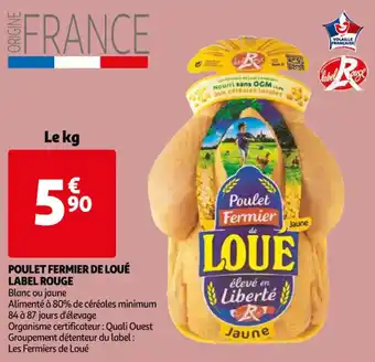 Auchan Poulet fermier de loué label rouge offre