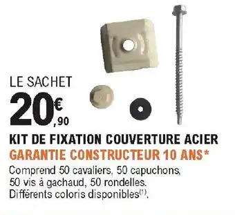 E.Leclerc Brico KIt de fixation couverture acier offre