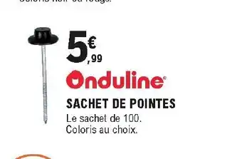 Sachet de pointes