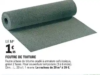 E.Leclerc Brico Feutre de toiture offre