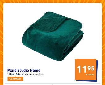Action Plaid studio home offre