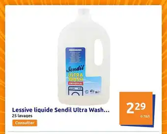 Action Lessive liquide sendil ultra wash... offre