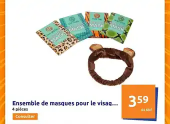 Ensemble de masques pour le visage...