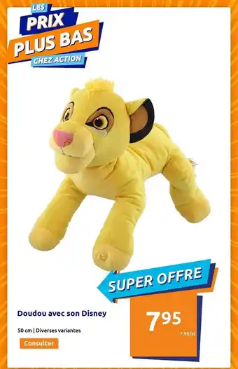 Action Doudou avec son disney offre