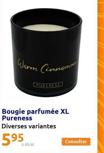 Action Bougie parfumée xl pureness offre
