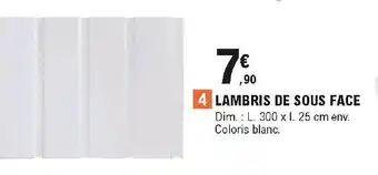 E.Leclerc Brico Lambris de sous face offre