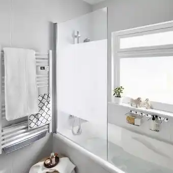 Goodhome pare-baignoire "calera" 1 volet h. 140 x l. 85/86,5 cm