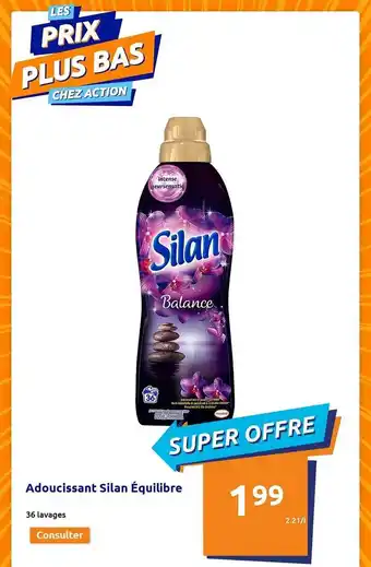 Action Adoucissant silan équilibre offre