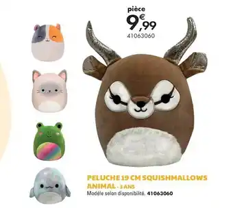 JouéClub Peluche 19 cm squishmallows animal - 3 ans offre