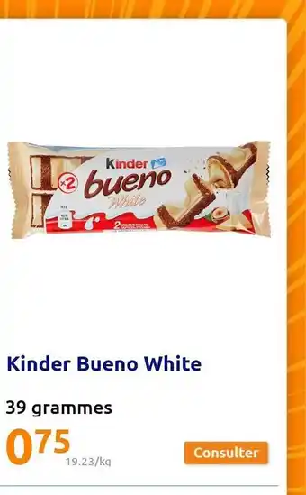 Action Kinder bueno white offre