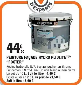 Peinture Façade hydro pliolite