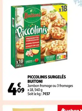 Auchan Piccolinis Surgelés Buitoni offre