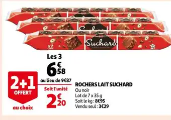 Auchan Rochers Lait Suchard offre