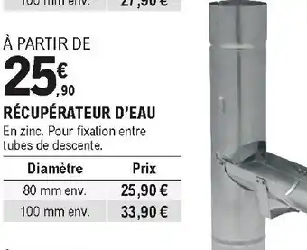 E.Leclerc Brico Récupérateur d'eau offre