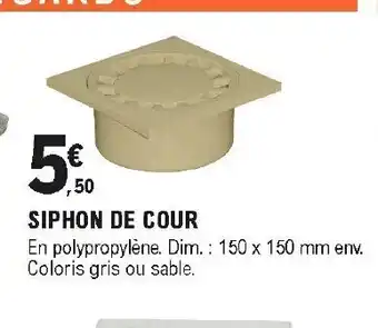 E.Leclerc Brico Siphon de cour offre