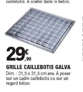 E.Leclerc Brico Grille caillebotis galva offre