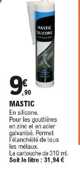 E.Leclerc Brico Mastic offre