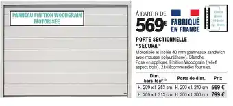 E.Leclerc Brico POrte sectionnelle offre