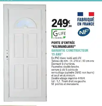 E.Leclerc Brico Porte d'entrée offre