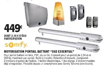 E.Leclerc Brico Motorisation portail battant offre