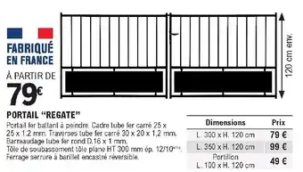E.Leclerc Brico Portail "Regate" offre