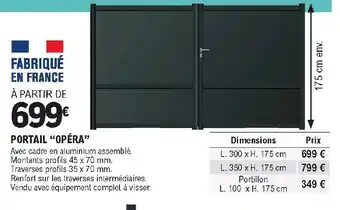 E.Leclerc Brico Portail "Opéra" offre