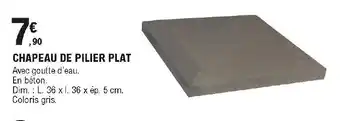 E.Leclerc Brico Chapeau de pilier plat offre