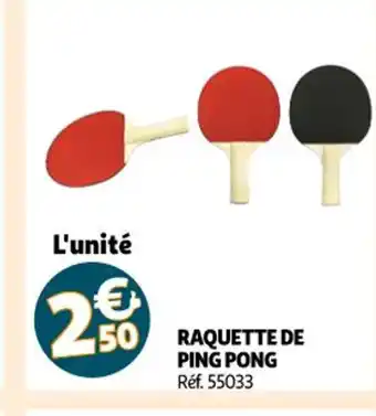 Auchan Raquette de Ping Pong offre