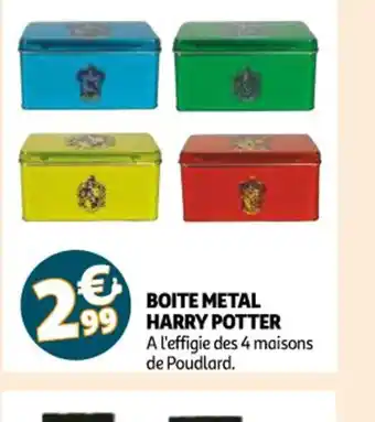 Auchan Boite Metal Harry Potter offre