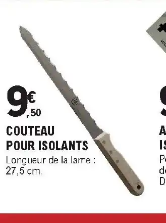 E.Leclerc Brico Couteau pour isolants offre