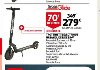 Auchan Trottinette électrique Urbanglide Ride 85+ offre