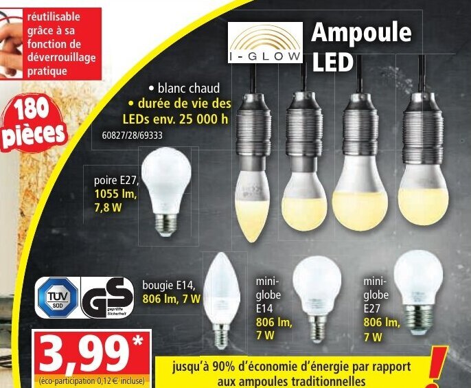 Promo Ampoule Led chez Norma