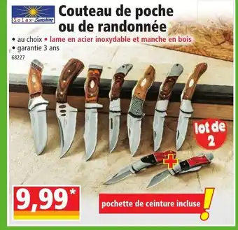 Norma Couteau de Poche Ou de Randonnée offre